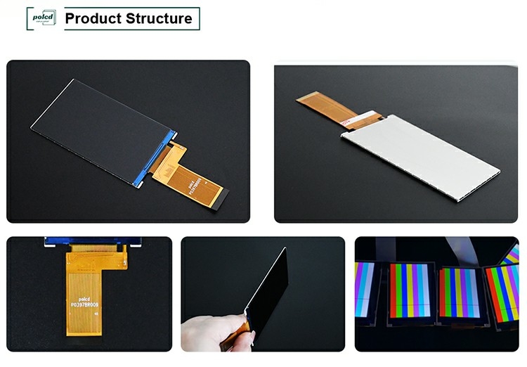 Polcd 3.97 بوصة 4 بوصة 480 * 800 300nit 40pin واجهة RGB جميع منتقلة ST7701S Tft وحدات العرض LCD
