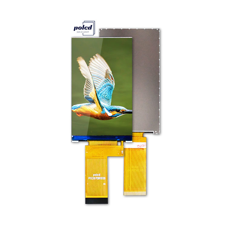 Polcd 3.97 بوصة 4 بوصة 480 * 800 300nit 40pin واجهة RGB جميع منتقلة ST7701S Tft وحدات العرض LCD