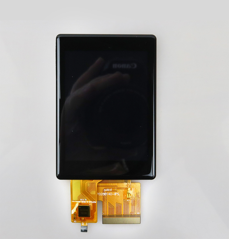 Polcd واجهة RGB مخصصة 2.8 بوصة لون صغير TFT شاشة عرض لوحة لمسة لوحة LCD