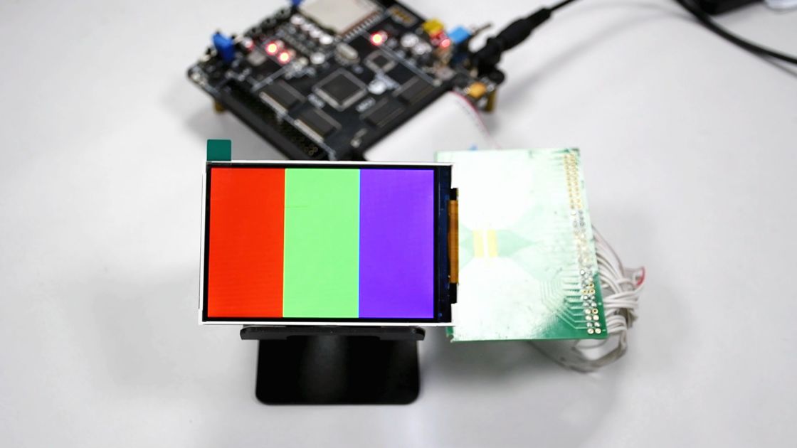 وحدة شاشة LCD TFT مقاس 2.8 بوصة من Polcd بدقة 240*320 واجهة SPI/RGB/MCU ذات 14 سنًا