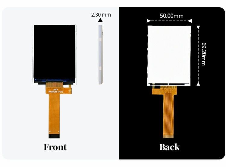 Polcd شاشة LCD صغيرة 2.8 بوصة 240x320 سطوع عالية 900 نايت IPS LCD Module Display 2.8'' TFT الصناعية