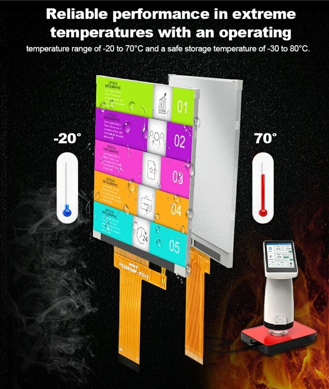 Polcd شاشة LCD صغيرة 2.8 بوصة 240x320 سطوع عالية 900 نايت IPS LCD Module Display 2.8'' TFT الصناعية