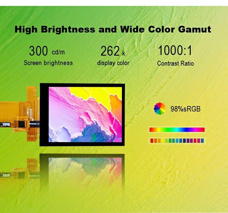 Polcd Tft RGB 2.8 بوصة وحدة تحكم صناعية لوحة عرض ملونة شاشة لمسة سعة وحدة IPS LCD