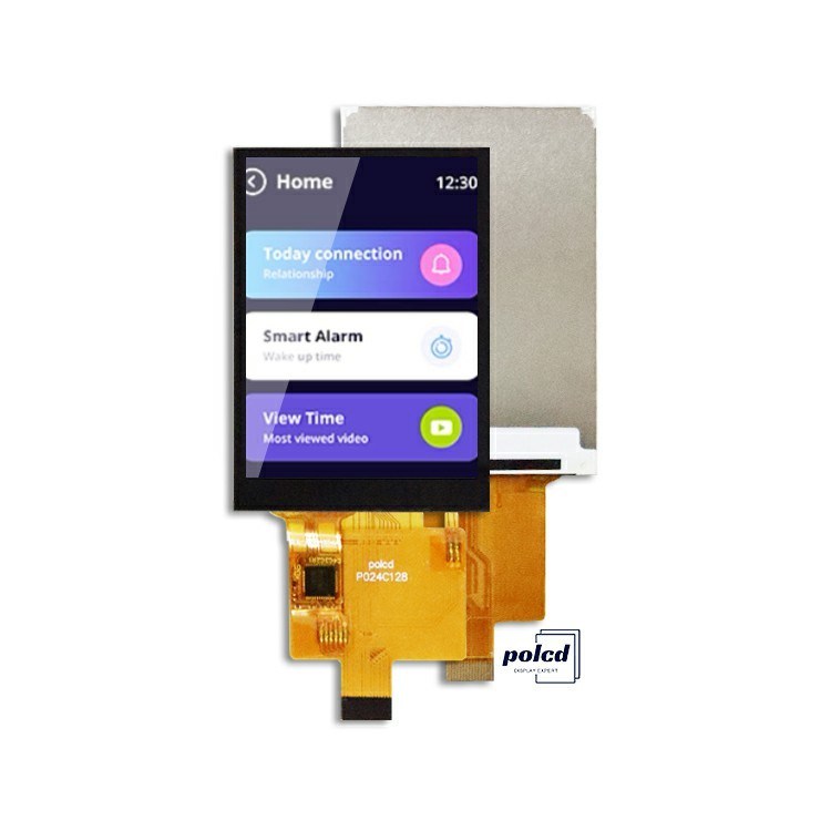 Polcd TFT 2.4 بوصة واجهة Spi LCD 240 * 320 RGB لون لمسة الشاشة ST7789V 16pin 2.4 TFT العرض