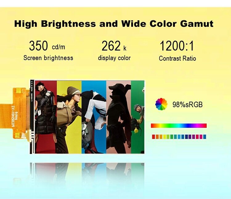 Polcd 3.95 بوصة 4 