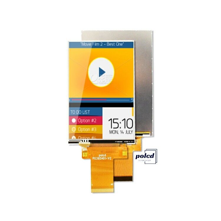 Polcd Custom 3.95 بوصة 320x480 Ips Tft واجهة LCD RGB وحدة عرض بلورية سائلة مع اللمس
