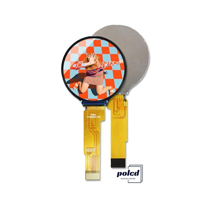 شاشة LCD صغيرة مستديرة 1.28 بوصة شاشة LCD 240 * 240 1.3 بوصة واجهة SPI IPS دائرية Tft لوحة وحدات شاشة LCD