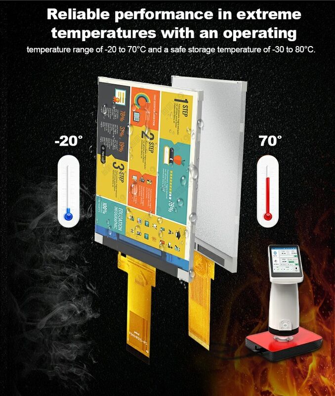 Polcd 4 بوصة شاشة LCD 480 * RGB * 800 شاشة عمودية -20 ~ 70 عرض التشغيل دمج الصناعة وحدة LCD