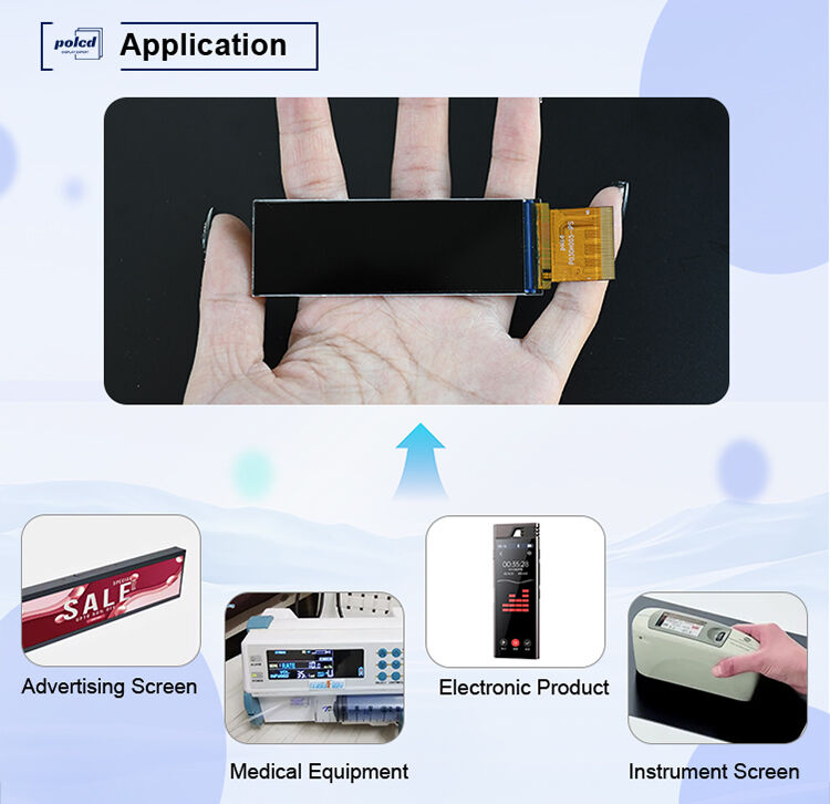 Polcd 3 بوصة 268x800 IPS شاشة 40pin واجهة RGB565 700 نيت ST7701S 3