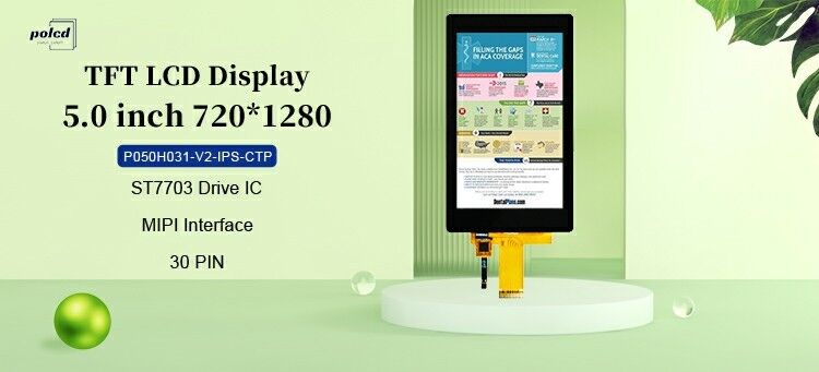 Polcd 5 بوصة LCD لمسة صناعية IPS زاوية عرض واسعة ST7703 ic 5 بوصة 720x1280 TFT لوحة LCD