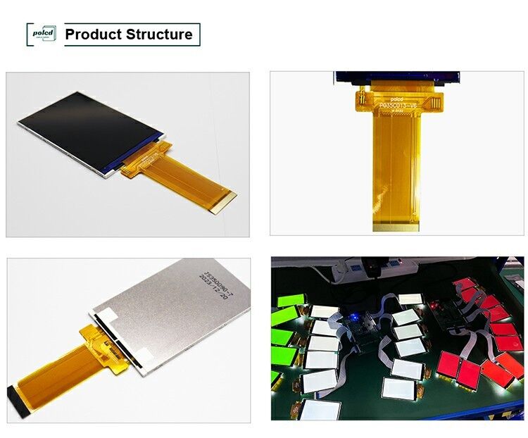 Polcd 3.5 بوصة 320 * 480 شاشة LCD ILI9488 مدمجة لوحة لمس سعة عالية السطوع TFT LCD