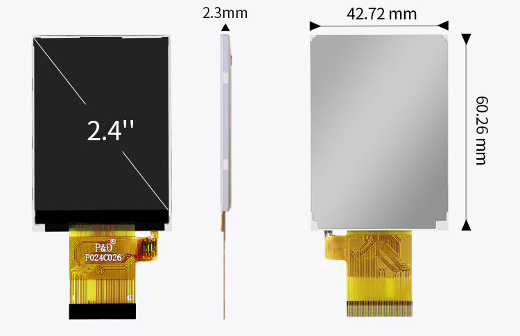 Polcd ST7789V 2.4 بوصة شاشة LCD 12 0'CLOCK 240x320 شاشة لوحة LCD