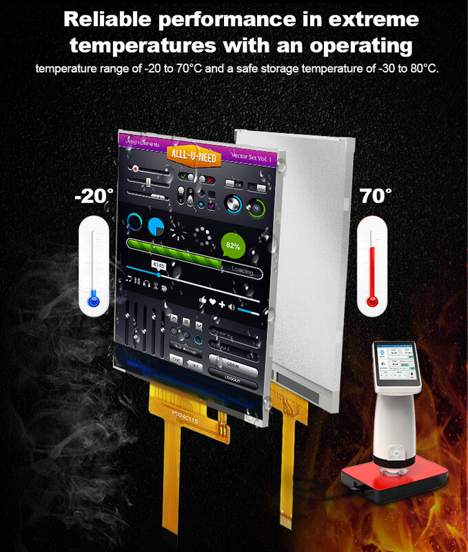 Polcd 260 Nit HD TFT العرض 240X320 4 سلك واجهة SPI 2.4 بوصة Tft LCD