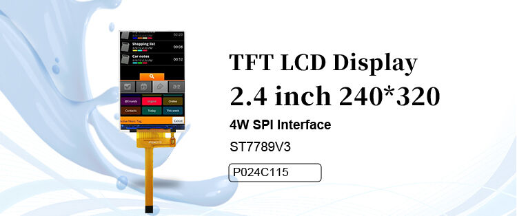 Polcd RoHS 2.4 بوصة شاشة LCD Tft ST7789V3 TFT LCD Module 4 Wire SPI 240x320 شاشة Tft