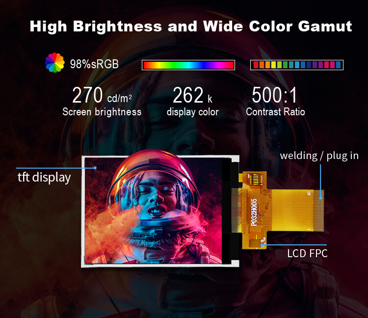 Polcd 12 O'CLOCK 3.2 بوصة شاشة TFT ILI9341V TFT وحدات LCD 240x320