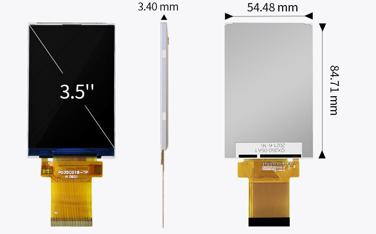 Polcd 300 Nit 3.5 بوصة شاشة لمسة سعة ILI9488 شاشة لمسة Tft LCD