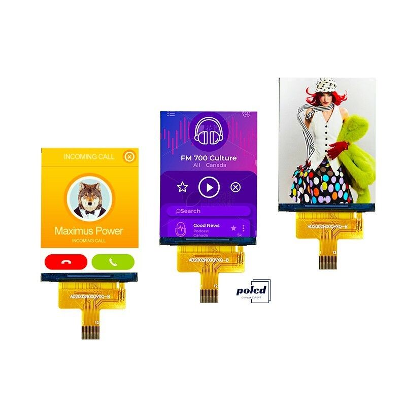Polcd 240*320 2' LCD ملونة وضوح عالي واجهة SPI IPS TFT شاشة LCD المصفوفة النشطة