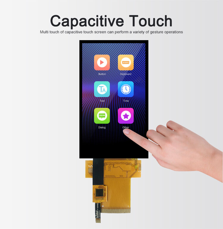 Polcd 3.97 بوصة 480 * 800 دقة 50pin واجهة MCU عالية الوضوح وحدة عرض LCD TFT