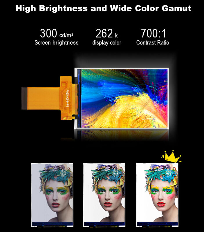 وحدات لوحة TFT-LCD ملونة سعوية تعمل باللمس مقاس 3.5 بوصة بدقة 320 × 480 وزاوية رؤية IPS من Polcd