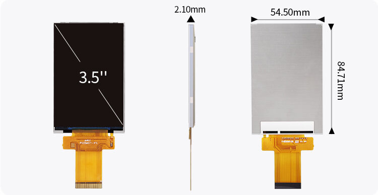 شاشة LCD من نوع Polcd مقاس 3.5 بوصة بدقة 320*480 IPS ووحدة عرض TFT LCD للكاميرا