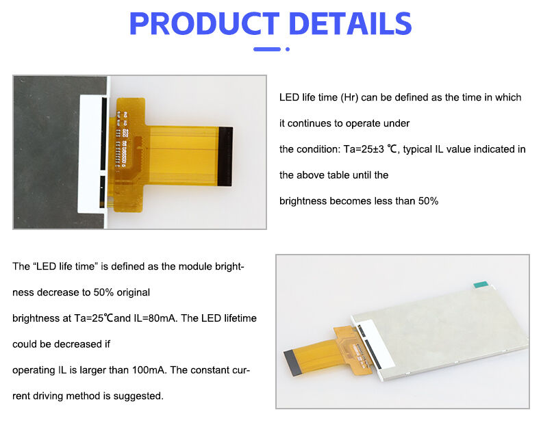 شاشة LCD من نوع Polcd مقاس 3.5 بوصة بدقة 320*480 IPS ووحدة عرض TFT LCD للكاميرا