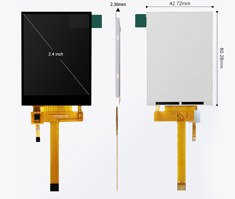 وحدة شاشة TFT صغيرة مقاس 2.4 بوصة Polcd بحجم صغير 2.4 بوصة IPS ST7789V3 شاشة LCD بدقة 240x320 مع لوحة لمس