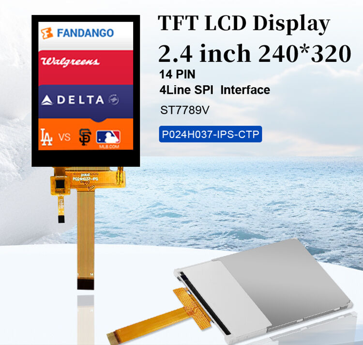Polcd 2.4 بوصة لوحة لمسة 240x320 IPS Tech شاشة لمسة سعة 2.4 