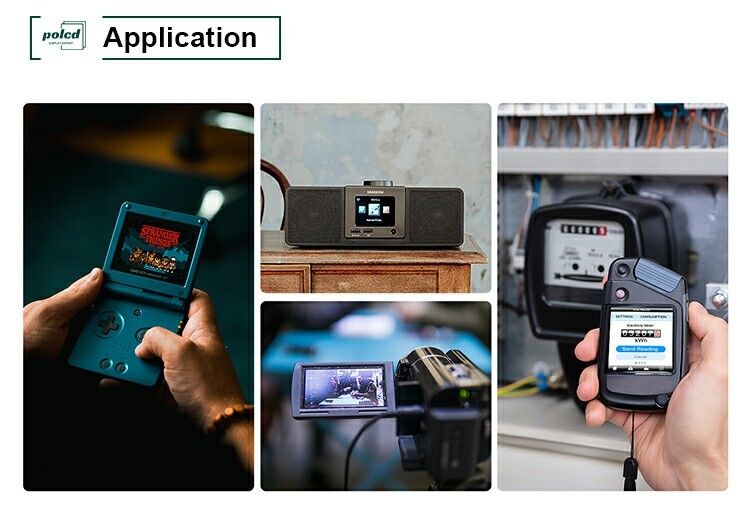 Polcd درجة حرارة واسعة 2.8 بوصة وحدات Lcd 240 * 320 300nit SPI 2.8 IPS زاوية عرض شاشة Tft Lcd