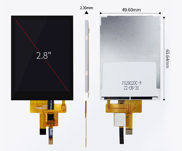 Polcd واجهة SPI مخصصة 2.8 بوصة 240x320 شاشة لمسة سعة ST7789 محرك TFT شاشة LCD