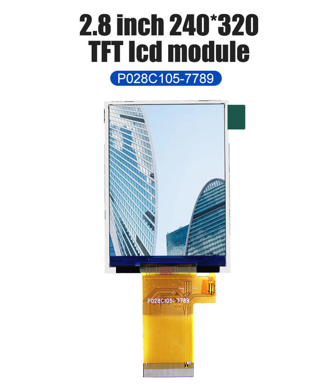 Polcd 2.8 بوصة ميكرو شاشة عالية الجودة شاشة Tft 16 بت MCU SPI واجهة وحدة LCD الذكية