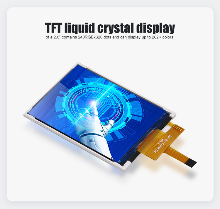 Polcd 2.8 '' TFT LCD تخصيص لوحة اللون شاشة 240 * 320 دقة 260 نيت شاشة IPS LCD