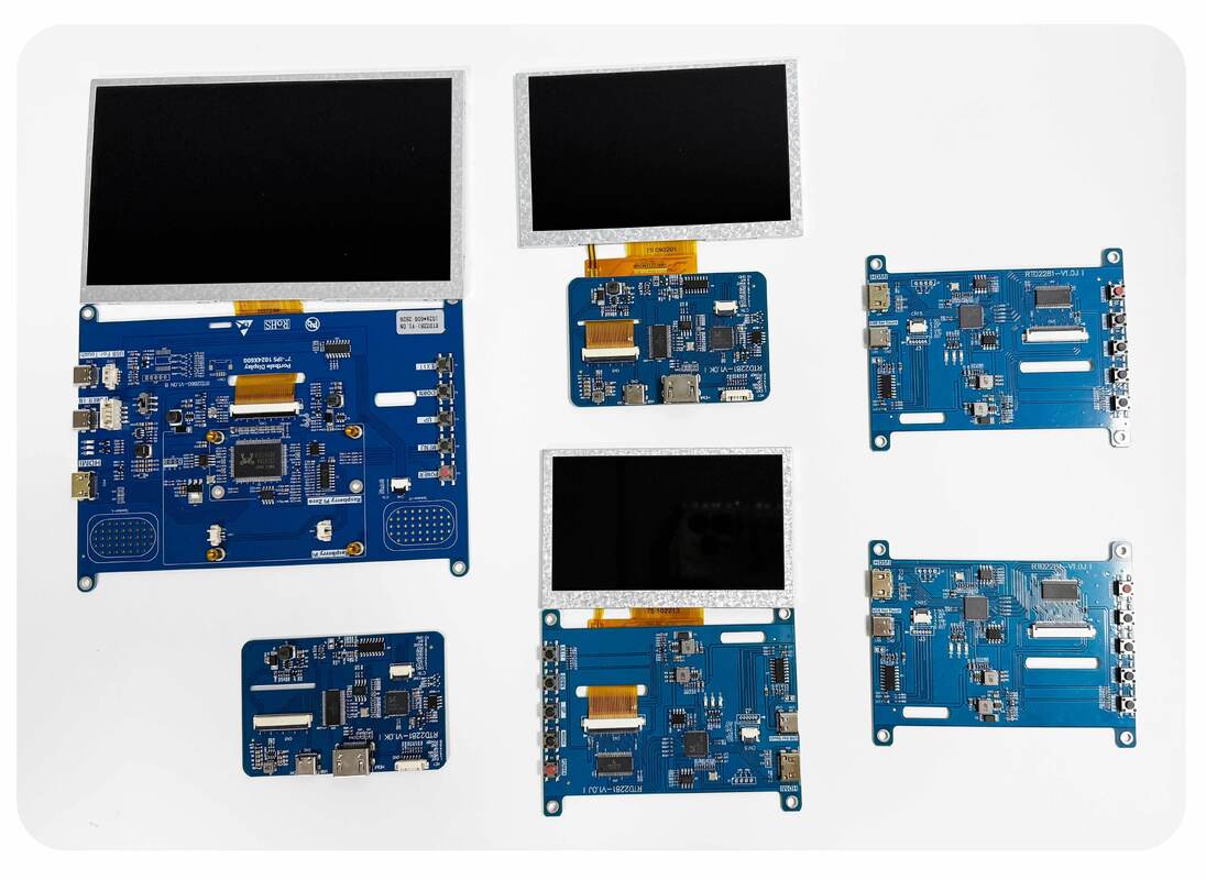 Polcd ضوء عالي 7 بوصة 1024x600 RGB LCD Drive Board RTD2281 مع مكبر الصوت للمعرض الصناعي الخارجي