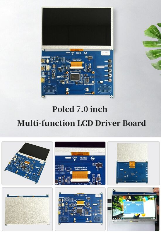 Polcd 7 بوصة متعدد الوظائف لوحة سائق LCD عالمية لوحة تحكم ميني H-D-M-I للوحة LCD TFT 1024x600