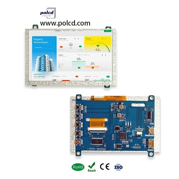 Polcd 4.3 5 بوصة لوحة تشغيل LCD عالمية HD-MI لوحة تحكم USB RTD2281 لوحدة عرض LCD TFT