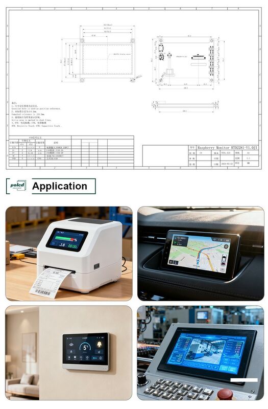 Polcd 4.3 5 بوصة لوحة تشغيل LCD عالمية HD-MI لوحة تحكم USB RTD2281 لوحدة عرض LCD TFT