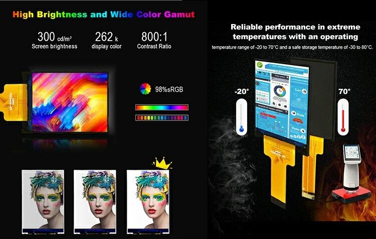 شاشة Polcd للكريستال السائل 2.0 بوصة ميني كامل اللون ST7789 MCU IPS عرض الزاوية الكاملة 240x320 TFT LCD Module