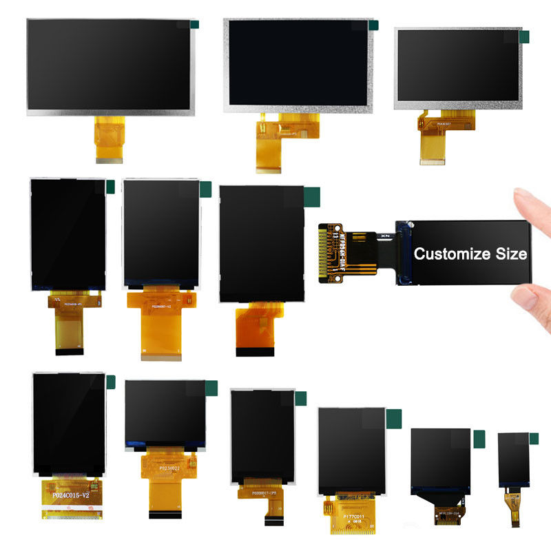 80x160 بيكسل 0.96 شاشة تي اف تي 1.5 ملم TFT LCD وحدة 400 نت