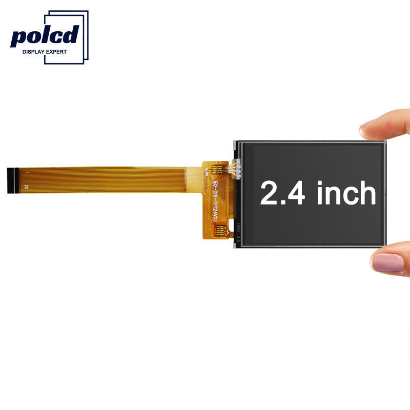 Polcd 8080 MCU 8 Bits 2.4 Inch Tft Lcd ISO9001 240x320 Lcd لأغراض تجارية