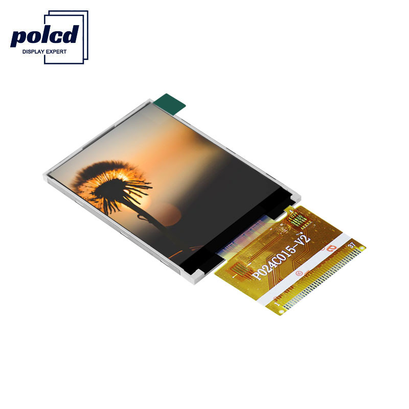 Polcd 300 Nits Tft Screen 65K 2.4 Inch Tft Lcd Ili9341V 16 Bit