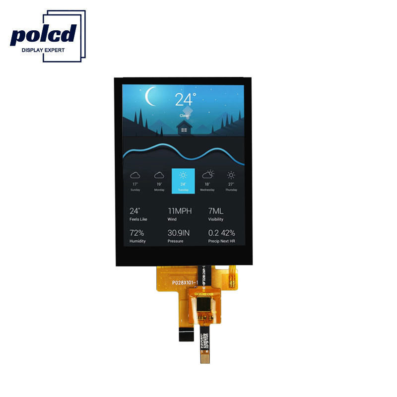 Polcd 240X320 Tft Lcd شاشة تعمل باللمس بالسعة ST7789V 2.8 Tft Lcd Shield Raspberry Pi