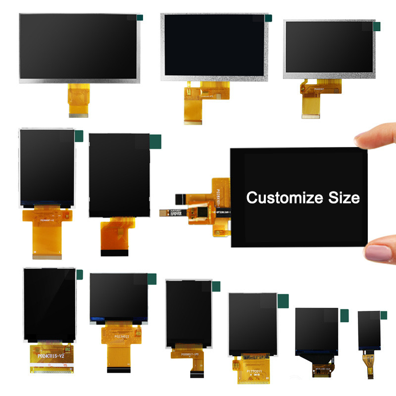 Polcd 300 Nit TFT شاشة تعمل باللمس بالسعة بنفايات 2.8 بوصة Tft Touch Shield