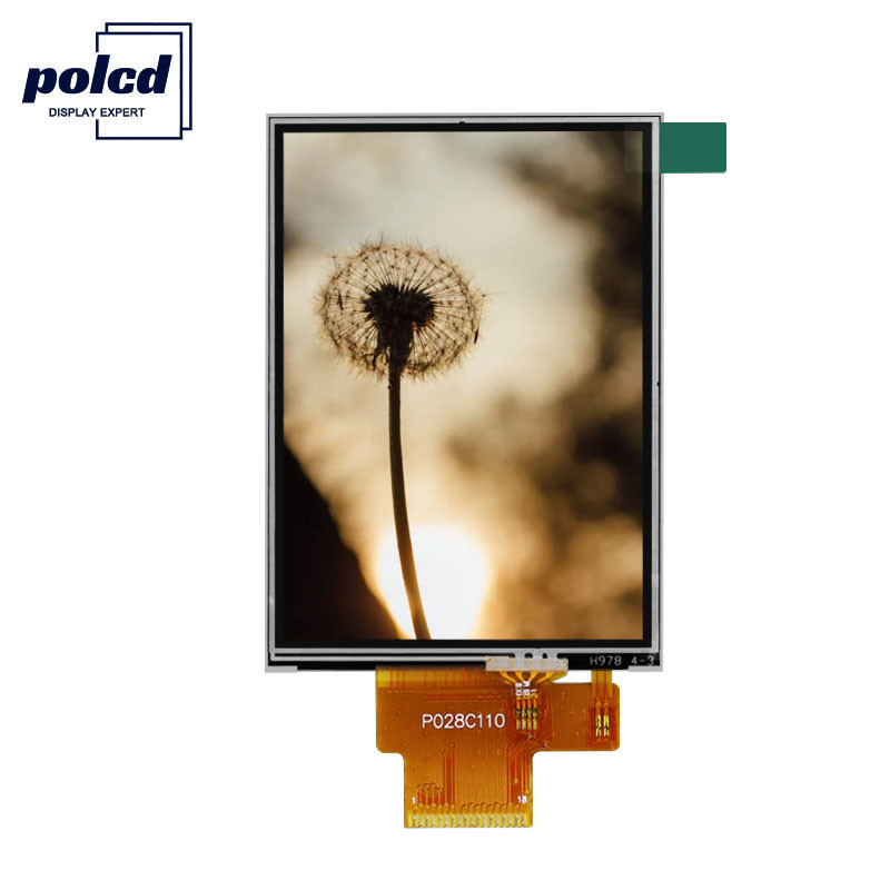 Polcd 4 Wire SPI 2.8 Lcd Module RoHS 240X320 TFT شاشة تعمل باللمس المقاومة