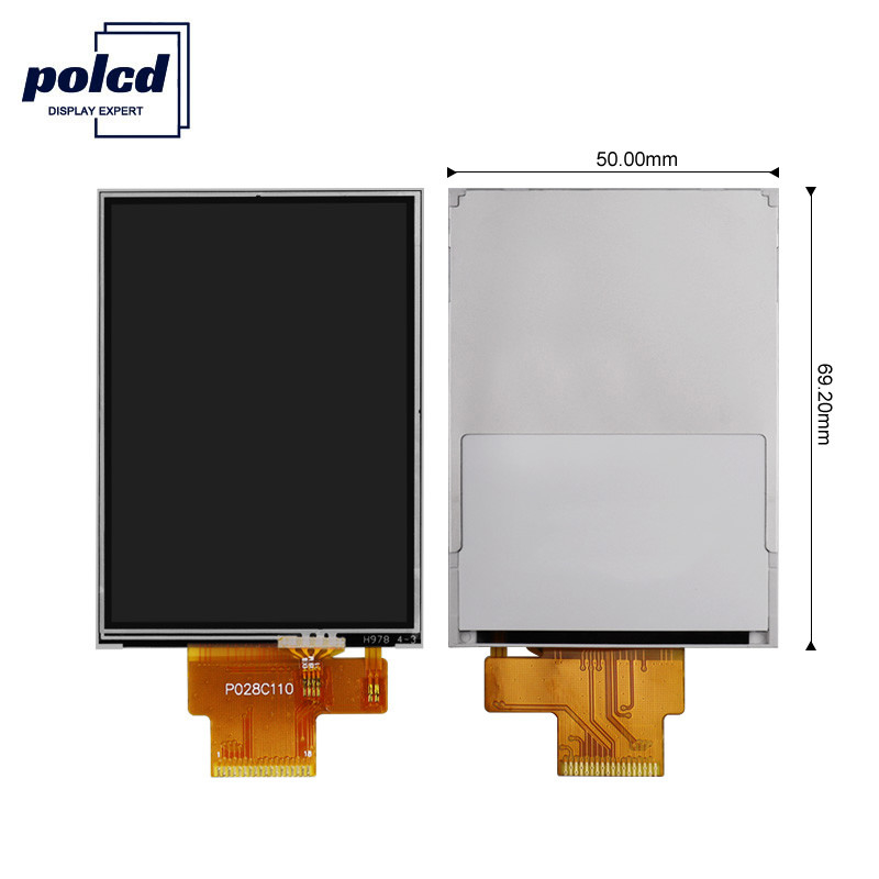 Polcd 4 Wire SPI 2.8 Lcd Module RoHS 240X320 TFT شاشة تعمل باللمس المقاومة
