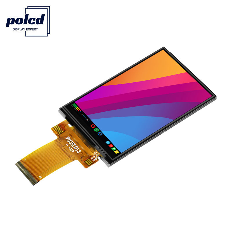 Polcd 8080 MCU 320X480 Lcd 3.5 بوصة 450 Nit TFT تعمل باللمس 12 0'CLOCK
