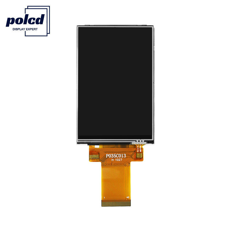 Polcd 8080 MCU 320X480 Lcd 3.5 بوصة 450 Nit TFT تعمل باللمس 12 0'CLOCK