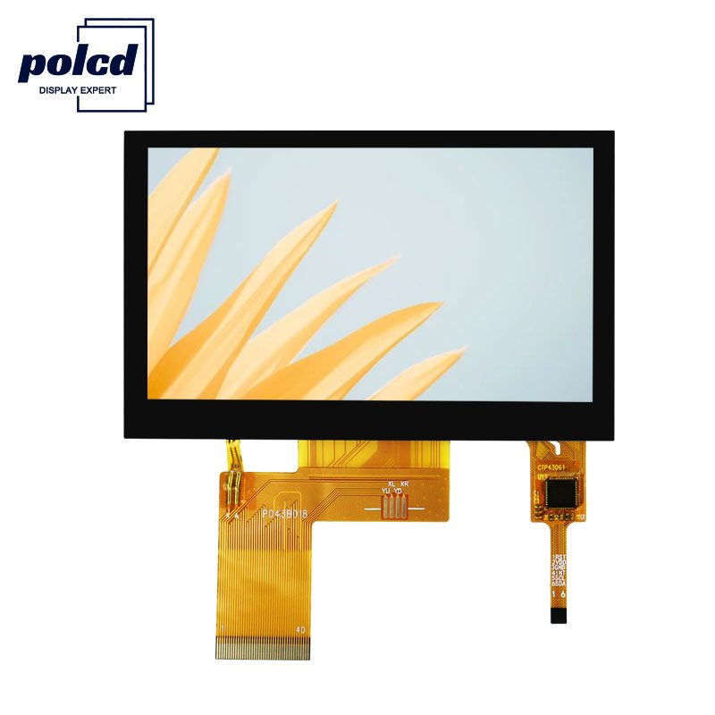 Polcd Pixel 800x480 Tft Capacitive Touch RGB 24 Bit 4.3 Tft Lcd Touch Screen