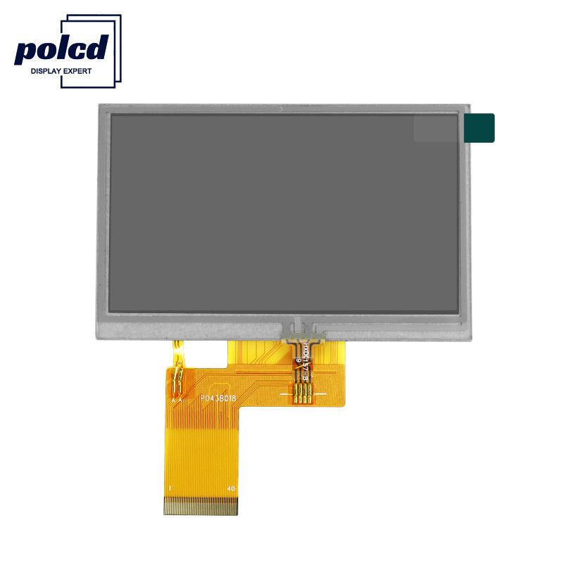 شاشة Polcd 800X480 Lcd Tft 4.3 بوصة 280 Q38 Nit Raspberry Pi تعمل باللمس