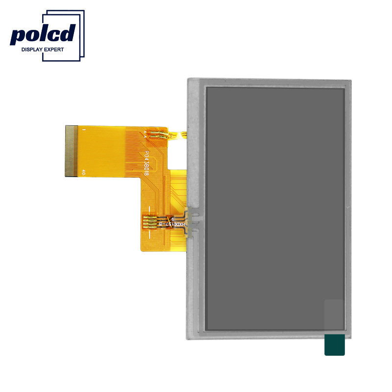 Polcd Brightness 300 4.3 Inch Tft Lcd Display 800X480 TFT شاشة تعمل باللمس مقاومة