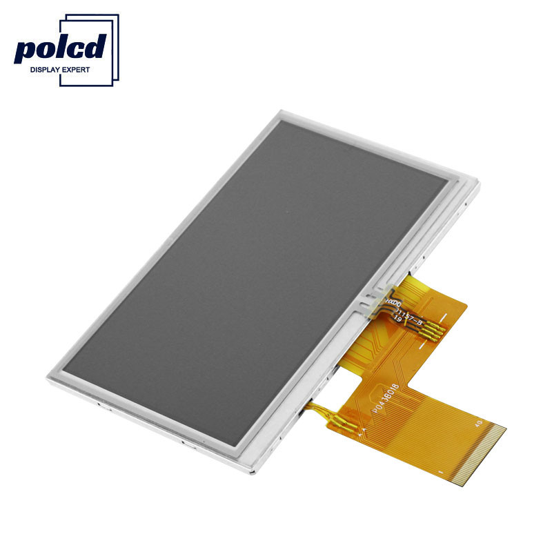 Polcd RGB 24 بت 4.3 بوصة شاشة TFT 300 Nits Tft شاشة تعمل باللمس بالسعة