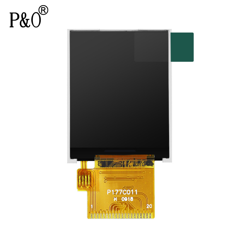 دقة Polcd 128 * 160 1.77 شاشة TFT Lcd ST7735S TFT LCD لأغراض تجارية